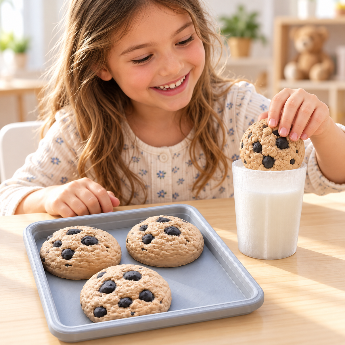 Cookies and milk pretend play gift set