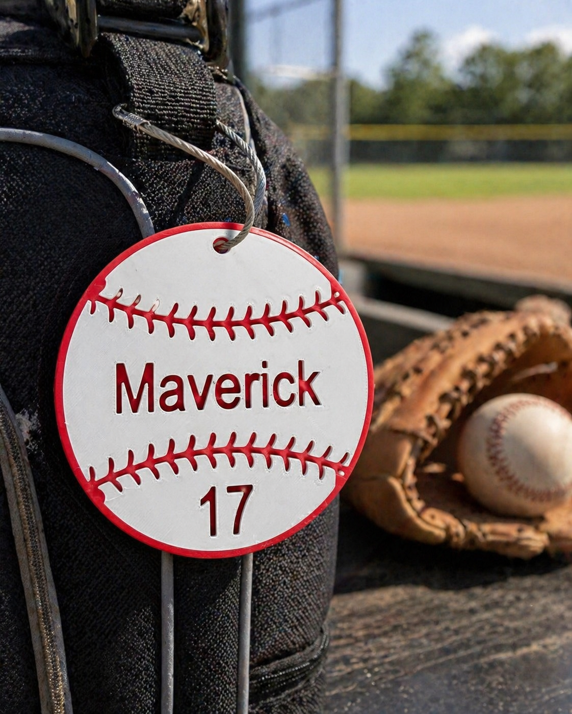 Baseball Bag Tag