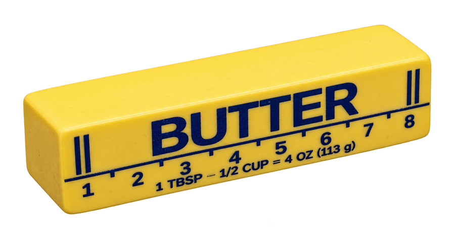 3D printed pretend stick of butter