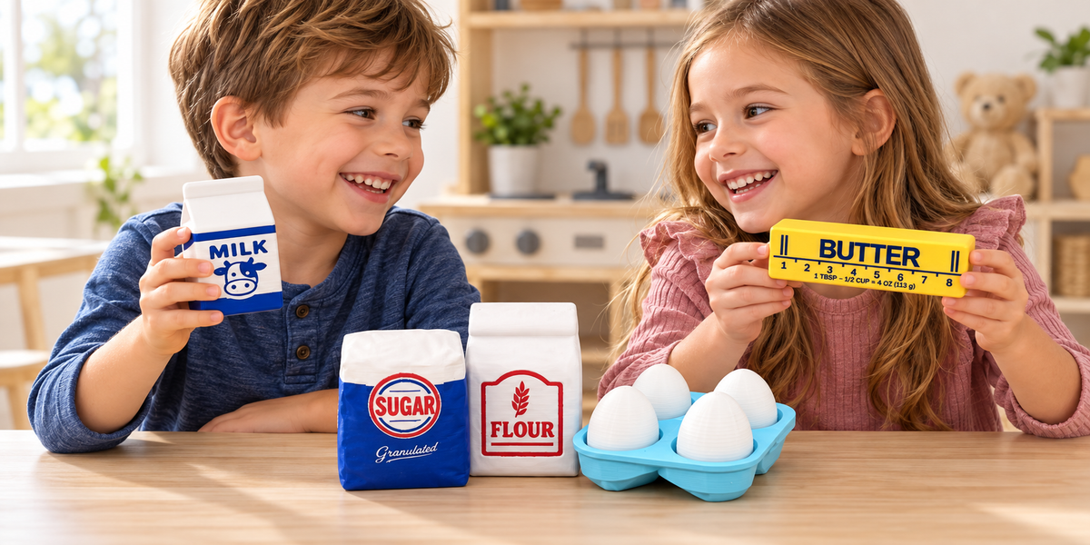 3D printed pretend flour bag for baking play