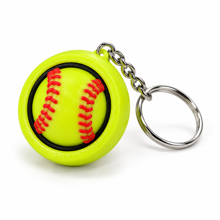 3D printed softball spinner fidget