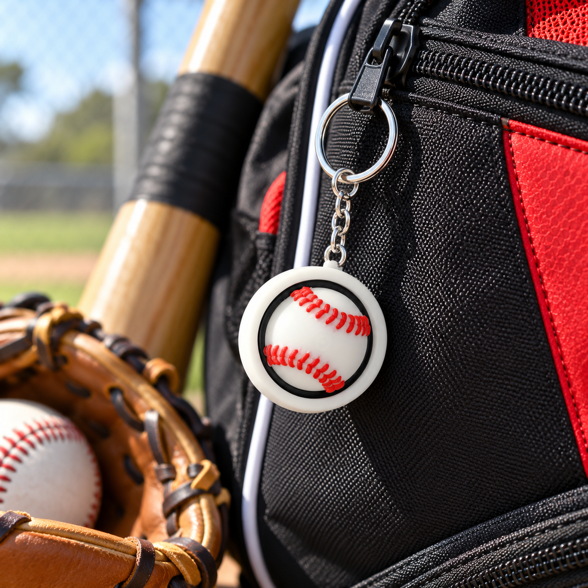 Alternate view of 3D printed baseball spinner fidget